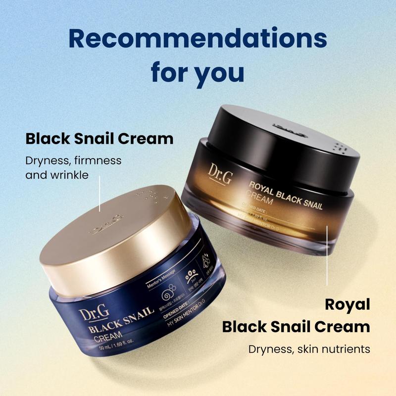 Hidratante Dr.G Black Snail Cream 50mL com mucina de caracol